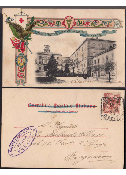 Militari Sanità Ospedale Militare Verona Viaggiata Inizi 1900